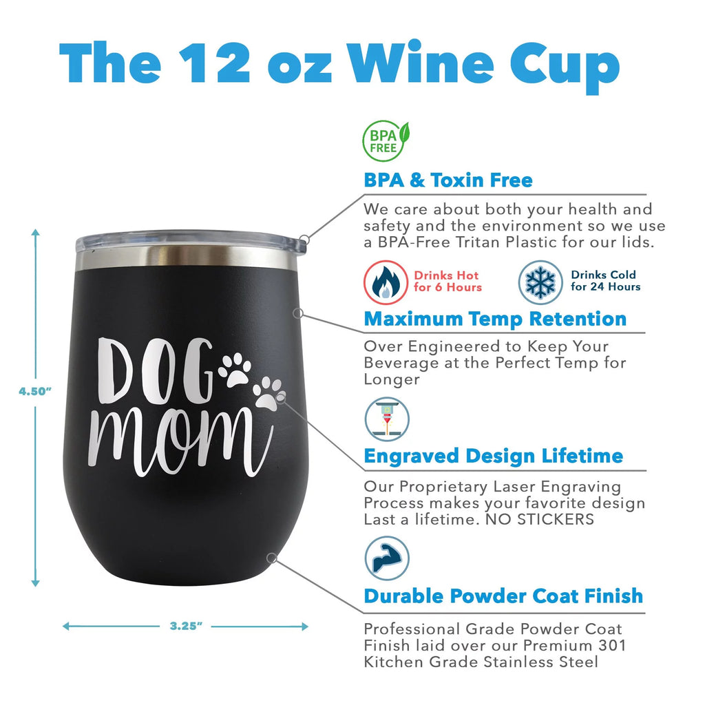 Engraved 12 oz Red Wine Cup F199