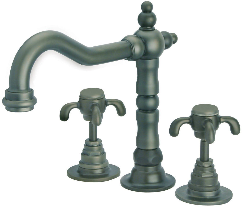 Tuscan Bronze Lavatory Faucet with Cross Handles D240891