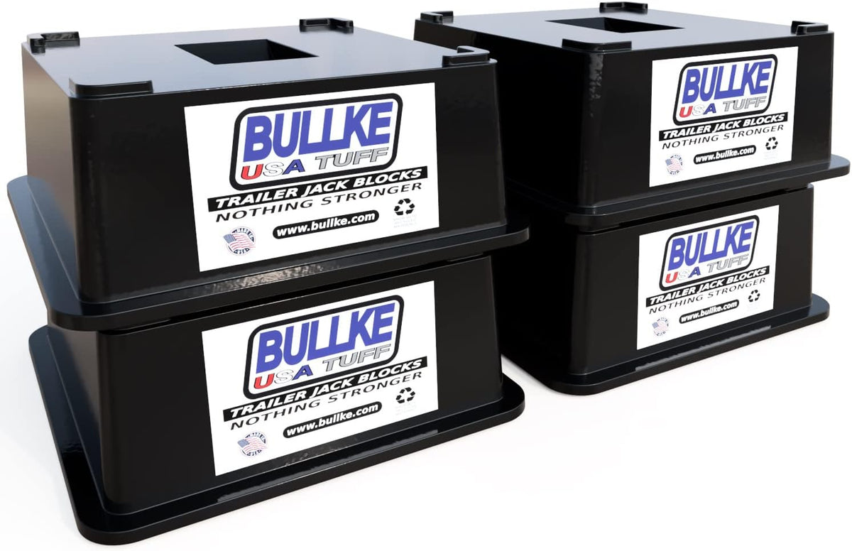 4 Pack Trailer Jack Block Stand 12,000 lbs Capacity Stabilizing Pads F92794