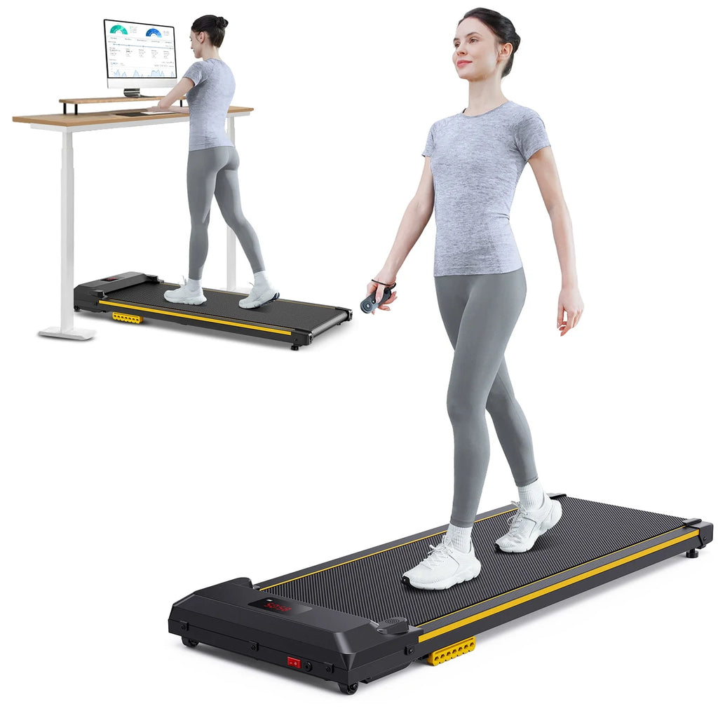 2 in 1 Under Desk Treadmill with Remote Control Q711