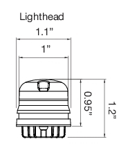 Amber Push-On Hidden Strobe Kit T787328
