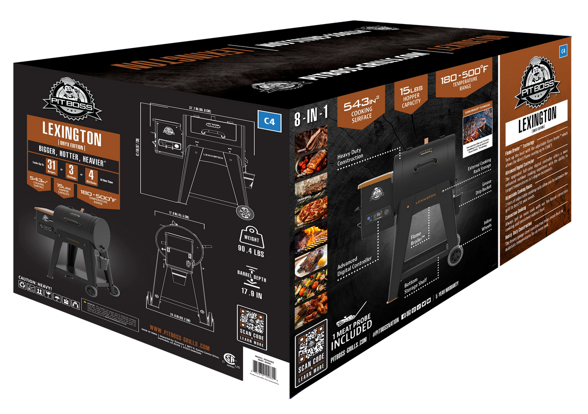 Wood Fired Pellet Grill and Smoker E368460