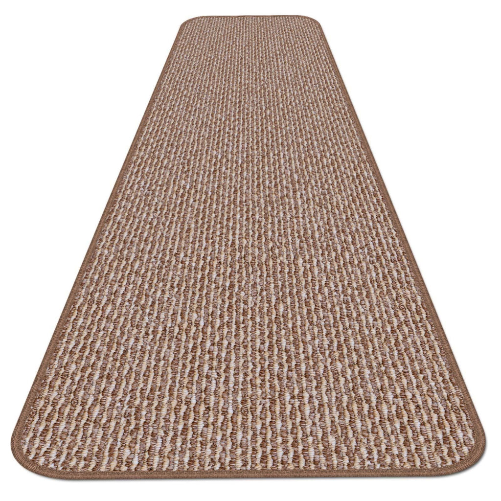 Praline Brown Skid-Resistant Carpet Runner Z941