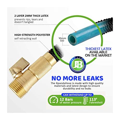 100ft Expandable Garden Hose with Holder L797963