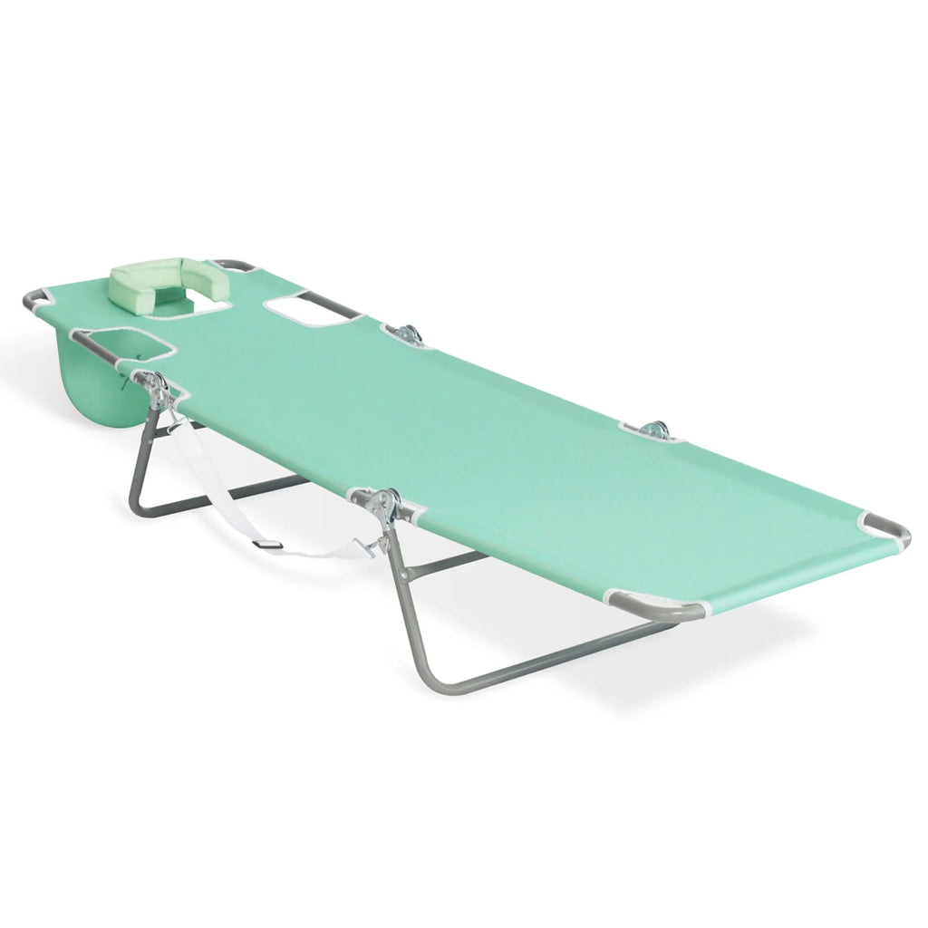 Teal Folding Chaise Lounge Chair 2 Pack F54884