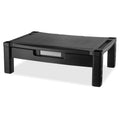 Black Height-Adjustable Two-Level Monitor Stand with Drawer L78527