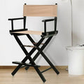 Canvas Director's Chair Burgundy Black O250