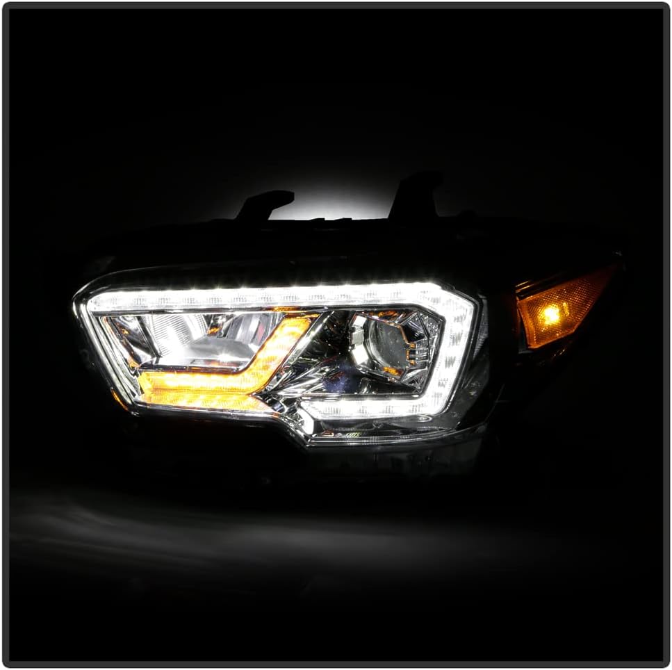 Chrome LED Projector Headlights B2317