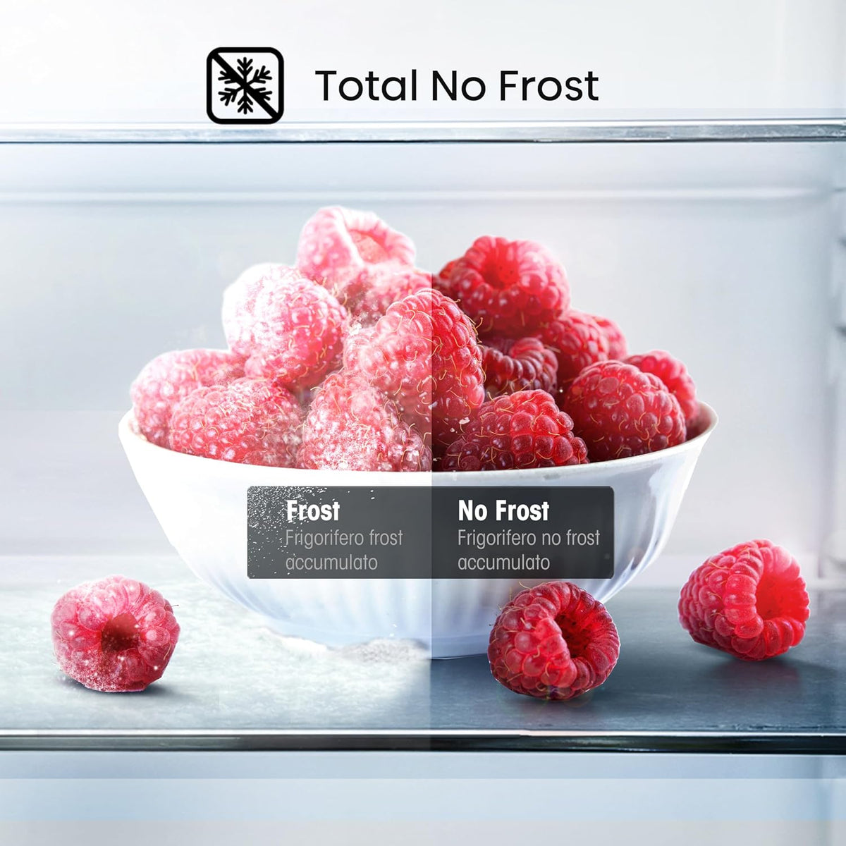 Stainless Steel Freestanding Side-by-Side Fridge Freezer with Water and Ice Dispenser D39495
