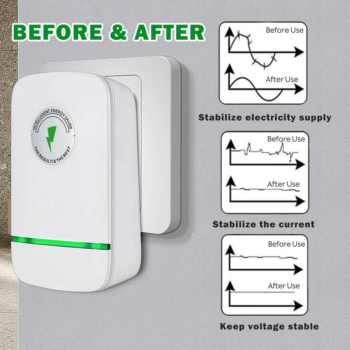 Energy Saving Device US Plug 90V-250V 30KW (6 PCS) S3601