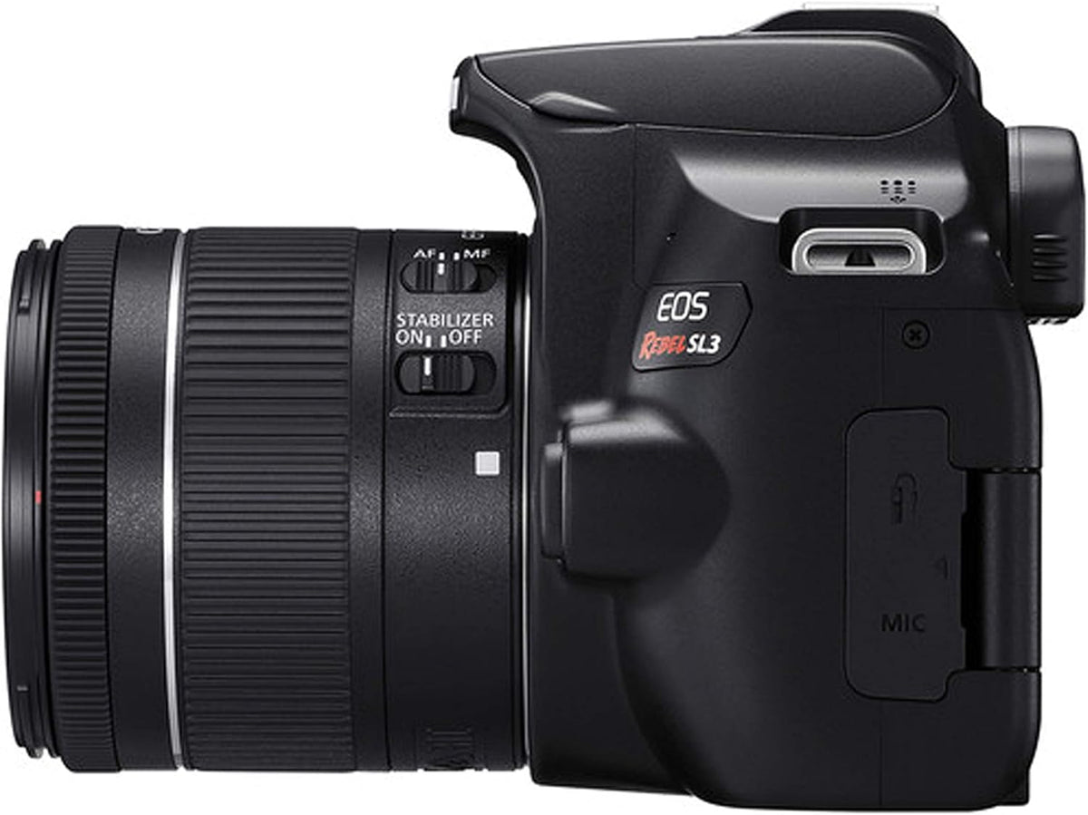 DSLR Camera with 18-55mm and 55-250mm and 420-800mm Lenses 64GB Memory Case Tripod Flash Remote 38pc Bundle E23049