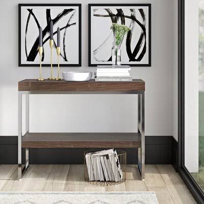 39x22 Console Table Walnut V7857