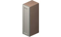 Antique White 9x22 x 30x22 x 12x22 1 Door 2 Shelves Wall Cabinet High-Density Fiberboard K365309