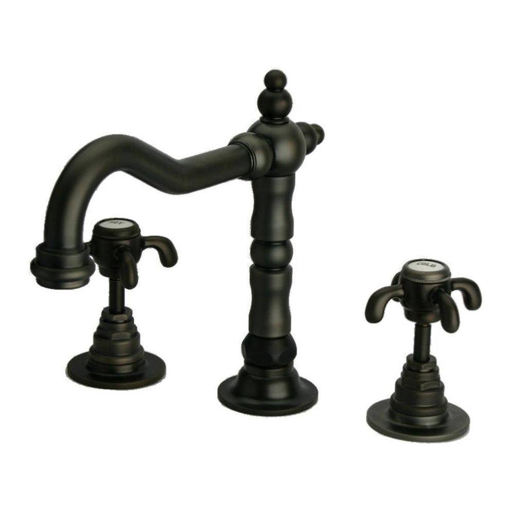 Tuscan Bronze Lavatory Faucet with Cross Handles D240891
