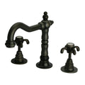 Tuscan Bronze Lavatory Faucet with Cross Handles D240891