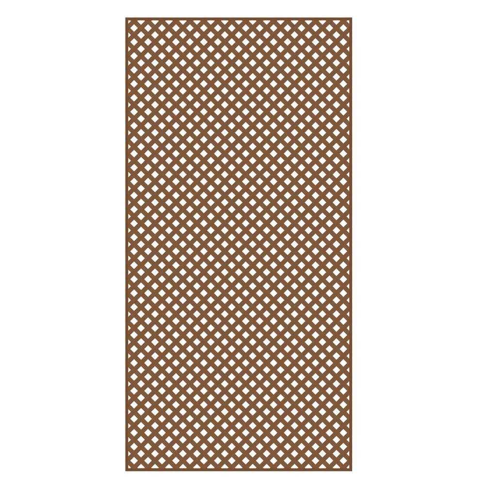 4 ft x 8 ft Privacy Diamond Vinyl Lattice T502717