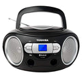 Portable CD Bluetooth Boombox with AM/FM Stereo, Black M20186