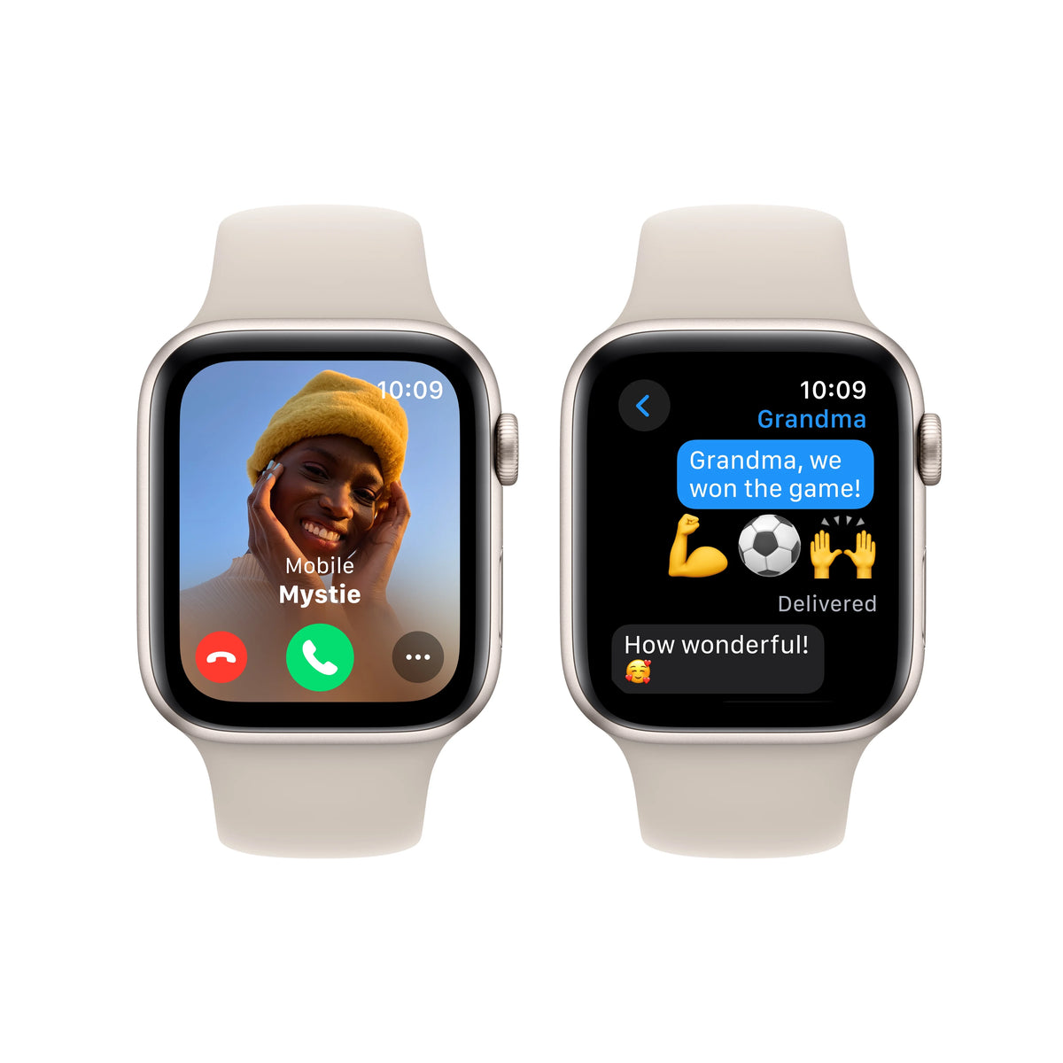 Apple Watch SE GPS 40mm Starlight Aluminum Case with Starlight Sport Band C82699