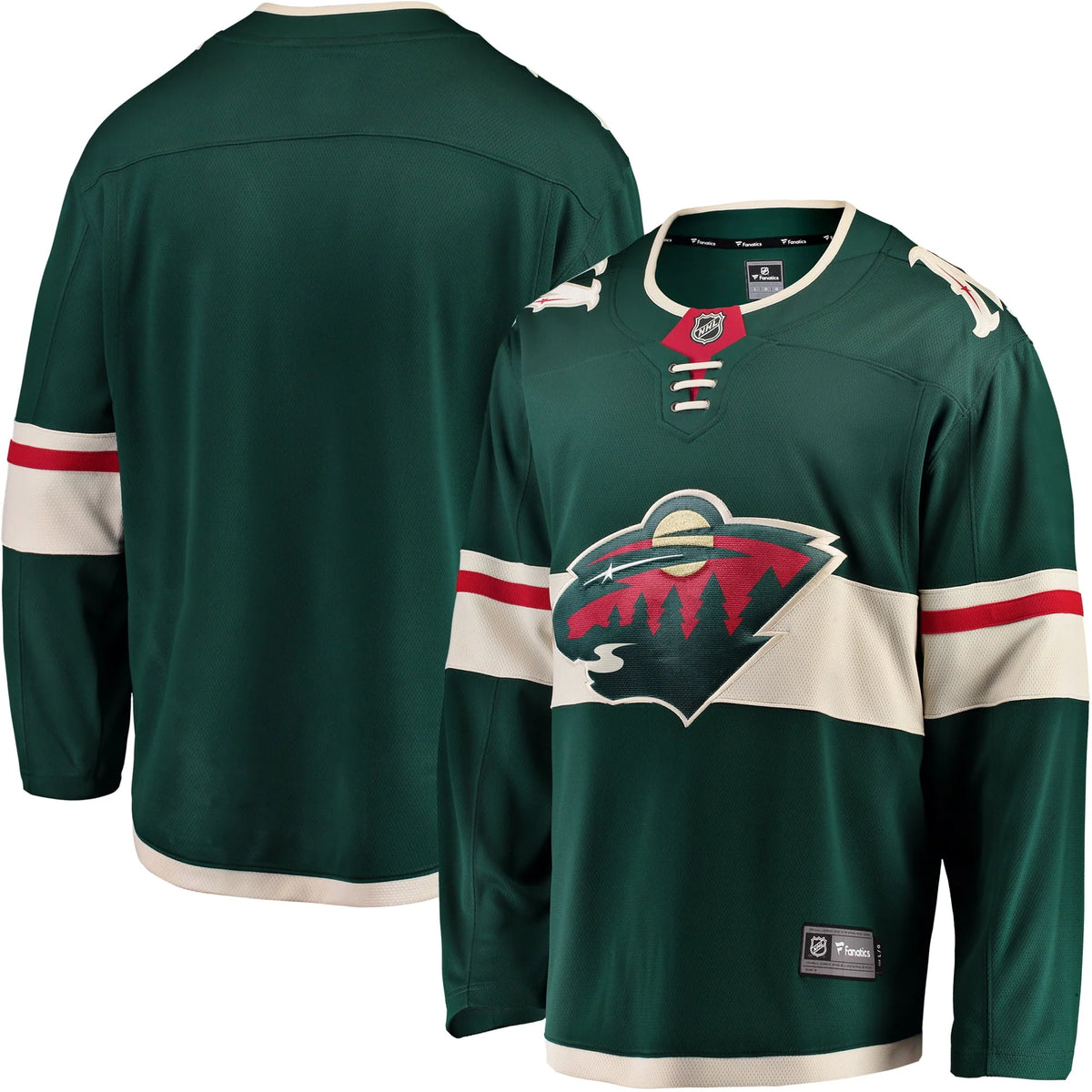 Men's Green Minnesota Wild Home Jersey Y640512