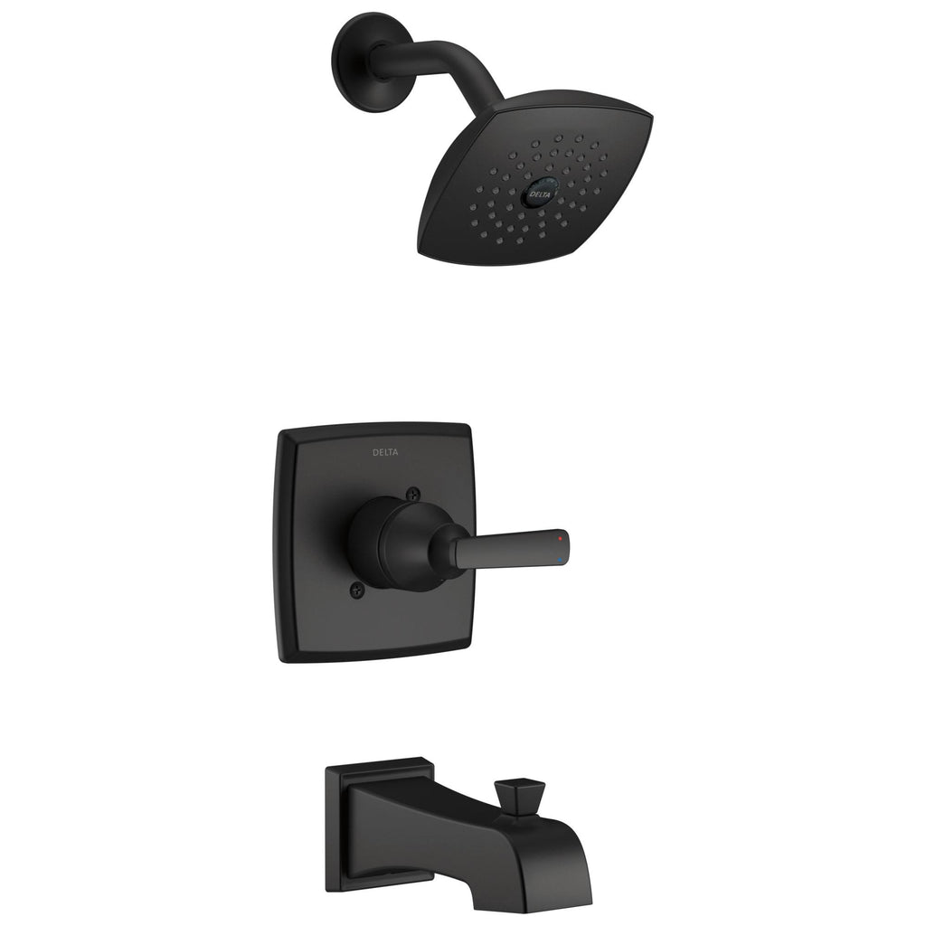 Matte Black Tub and Shower Combination D479