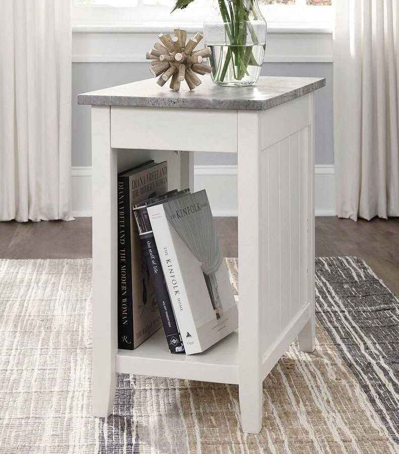 White Chair Side End Table U309543