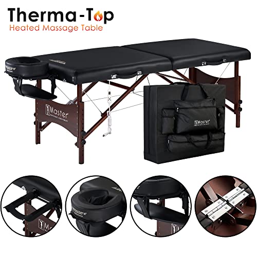 30" Heated Portable Massage Table with Carrying Bag F28840