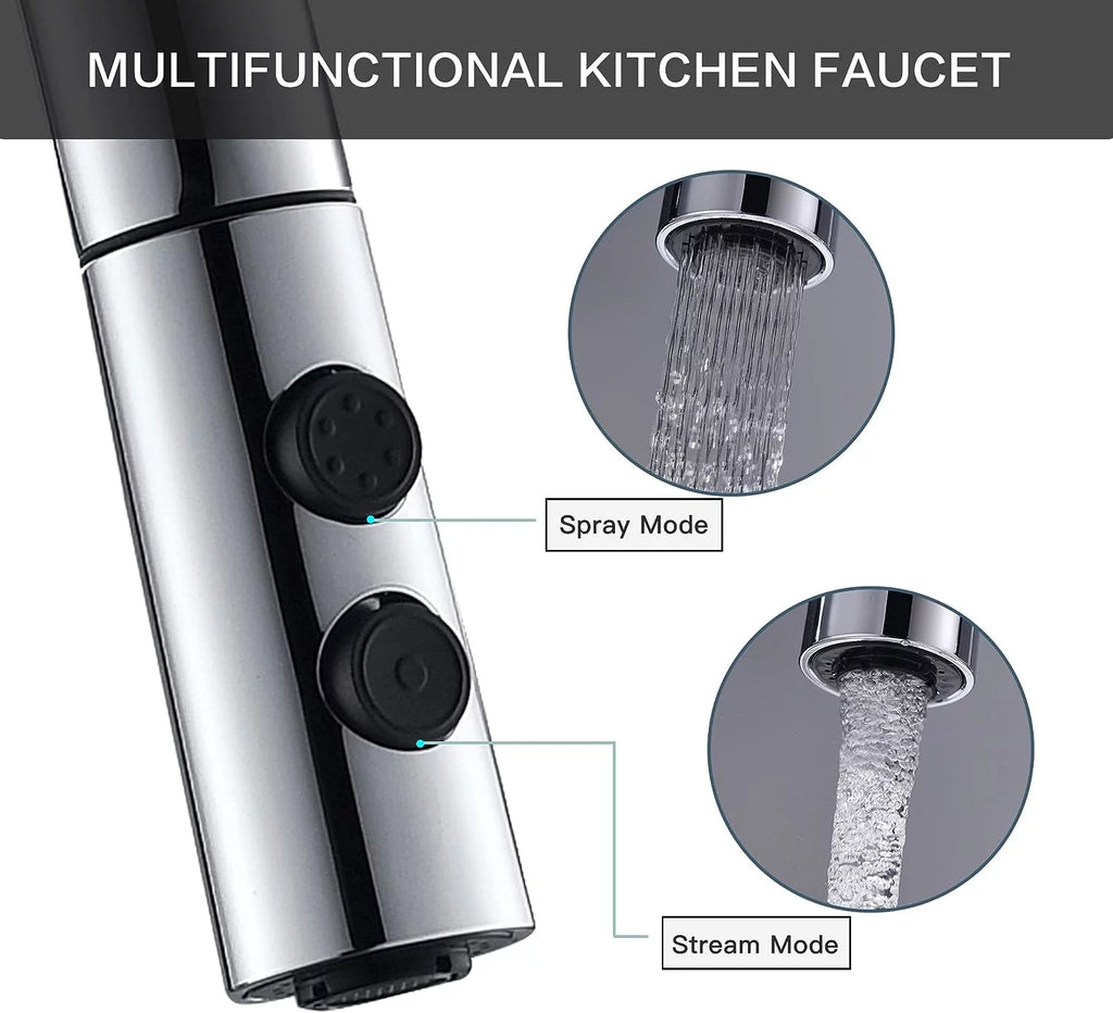 Chrome Pull Down Sprayer Kitchen Faucet I46434