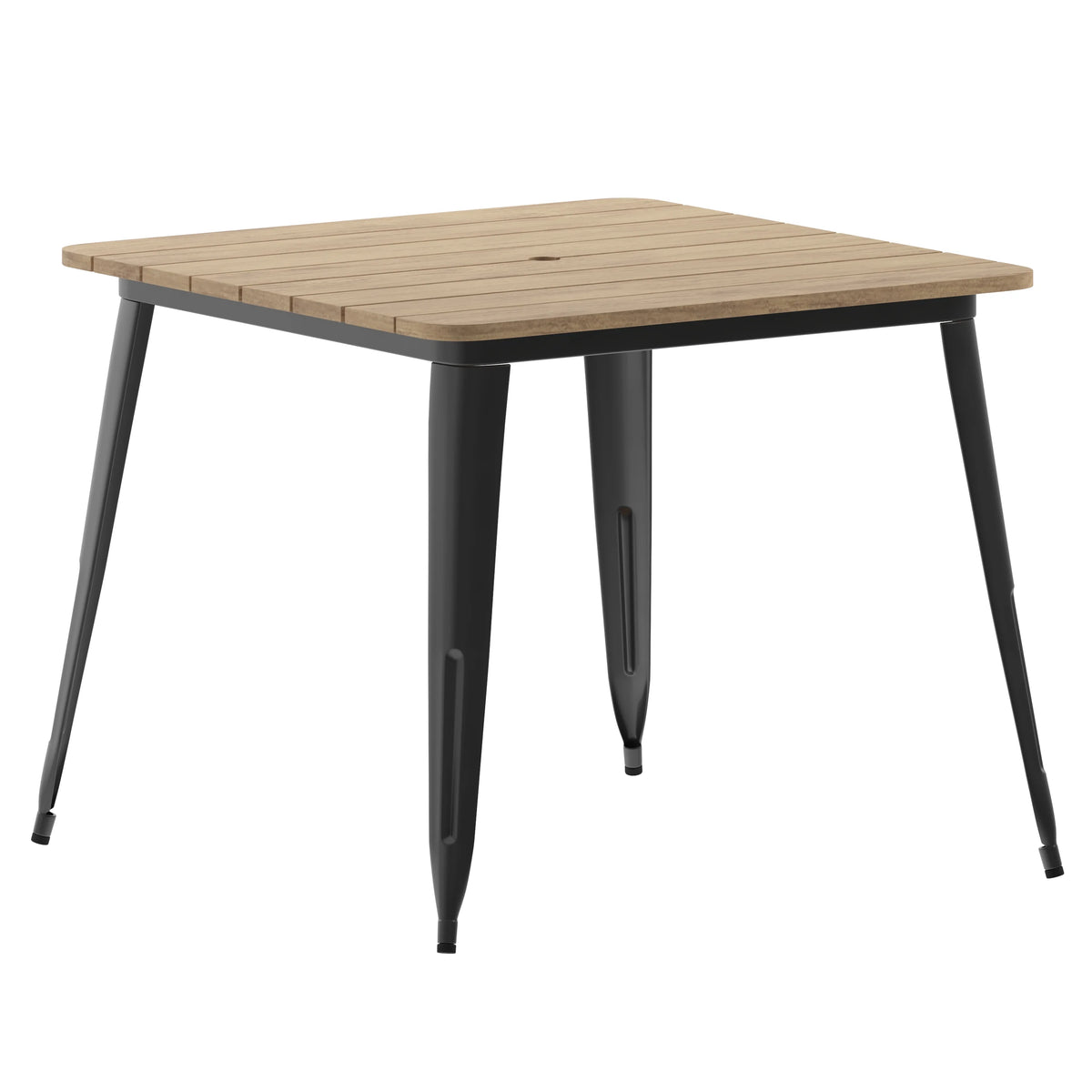 Indoor/Outdoor Dining Table with Umbrella Hole T1782