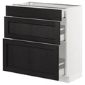 White 3 Drawer Base Cabinet X4010