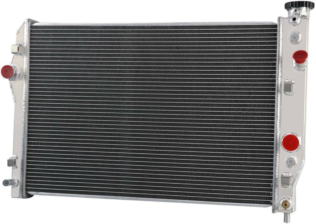 3 Row Aluminum Radiator with Electric Fan Shroud Thermostat Kit E254