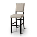 Antique Black Fabric Padded Bar Chair I928086