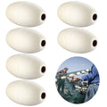 6 PCS Rope Float, 0.7” Hole, 3.5” x 5.5” Oval Water Float J976410