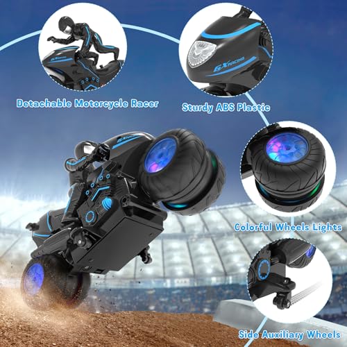 Remote Control Motorcycle with RGB Wheels Lights N1108