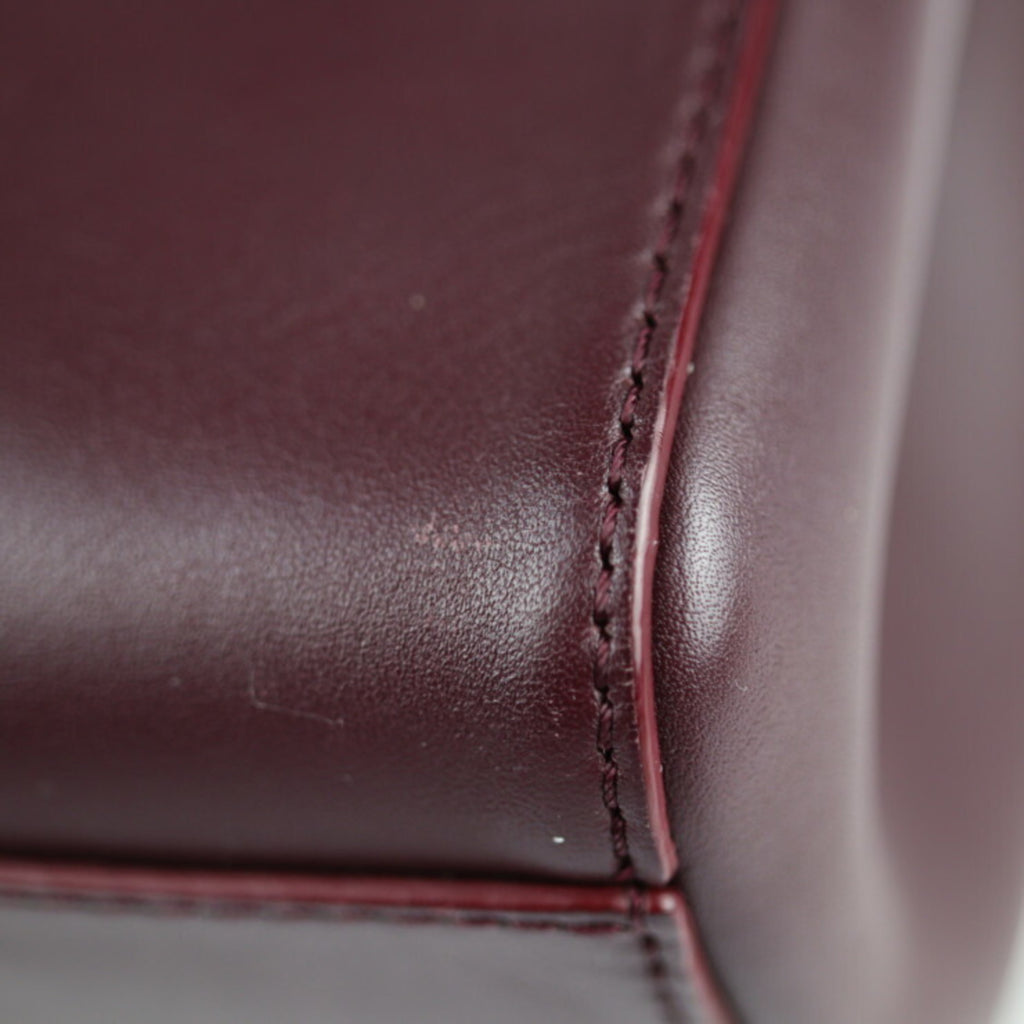 Bordeaux Calf Leather 2WAY Shoulder Bag Tote R869597