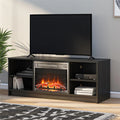 Black Oak Fireplace TV Stand A8020