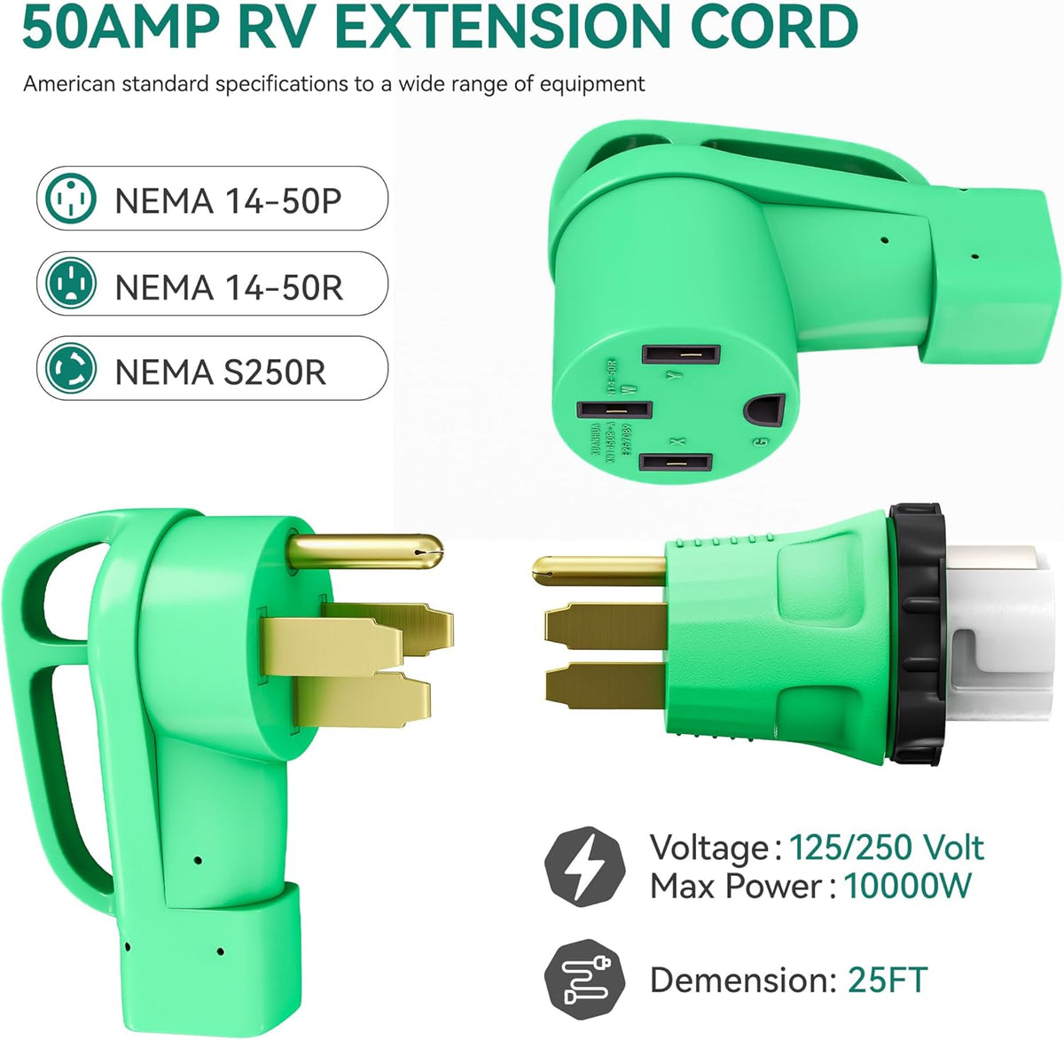 50 Amp 50FT RV Extension Cord U22525