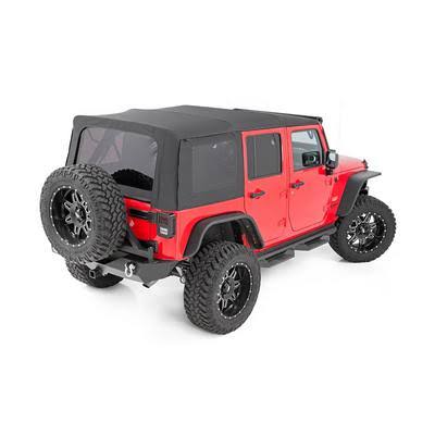 Black Soft Top for 4 Door Jeep JK Wrangler K296