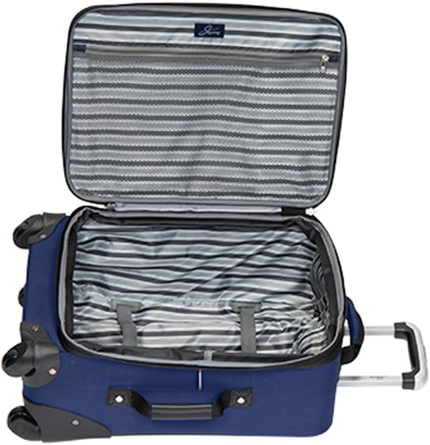 Softside Carry-On Luggage with Wheels, 20 inch, Surf Blue R221