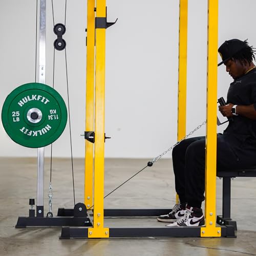 2.35" x 2.35" Power Cage Squat Rack with Attachments and Accessories T521