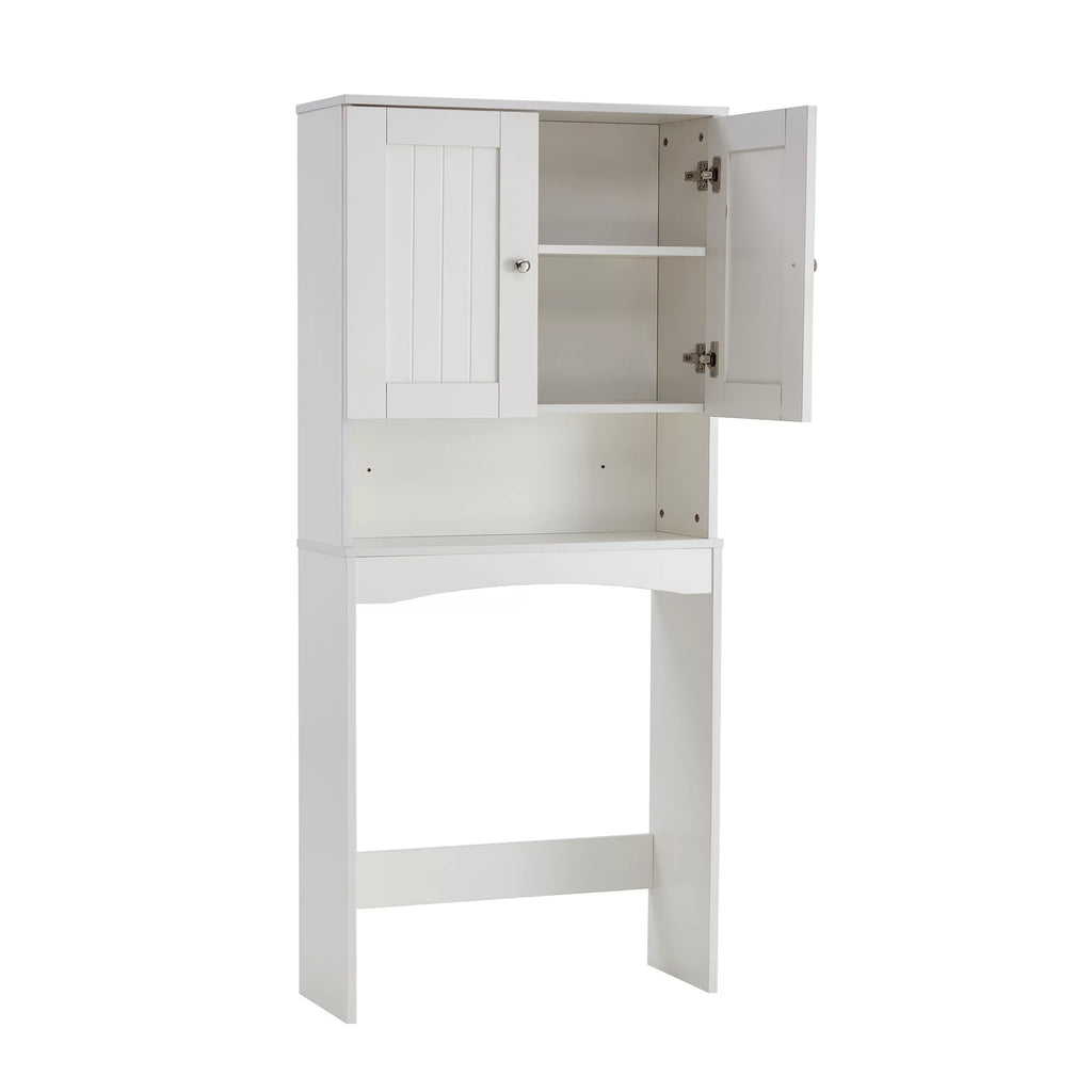 White Bathroom Shelf Over The Toilet Cabinet Organizer M2311