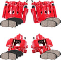 Red Calipers and Ceramic Pads Brake Kit C7943