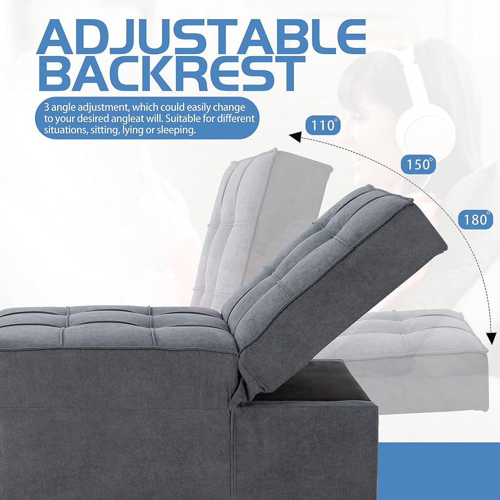 Convertible Chair Sofa Bed with Adjustable Backrest Z3010