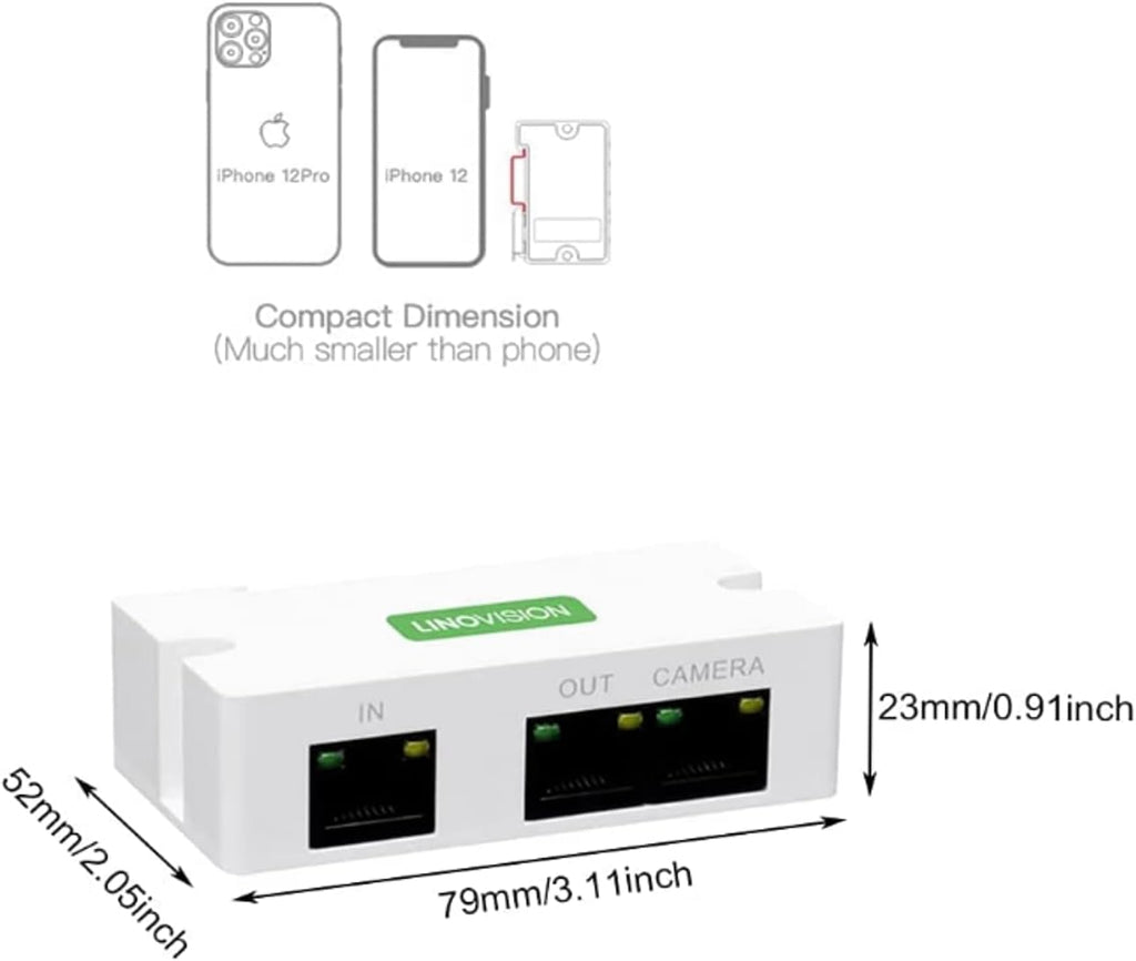2 Port POE Extender Up to 1000ft Pack of 2 Q655001