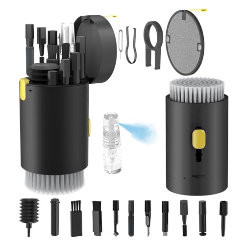 20 in 1 Keyboard Cleaner Kit with Retractable Big Brush and 2.5ml Mist Spray P256