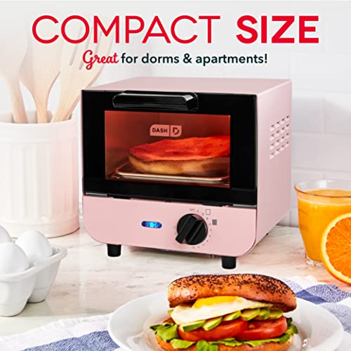 Red Mini Toaster Oven with Baking Tray and Rack W9922