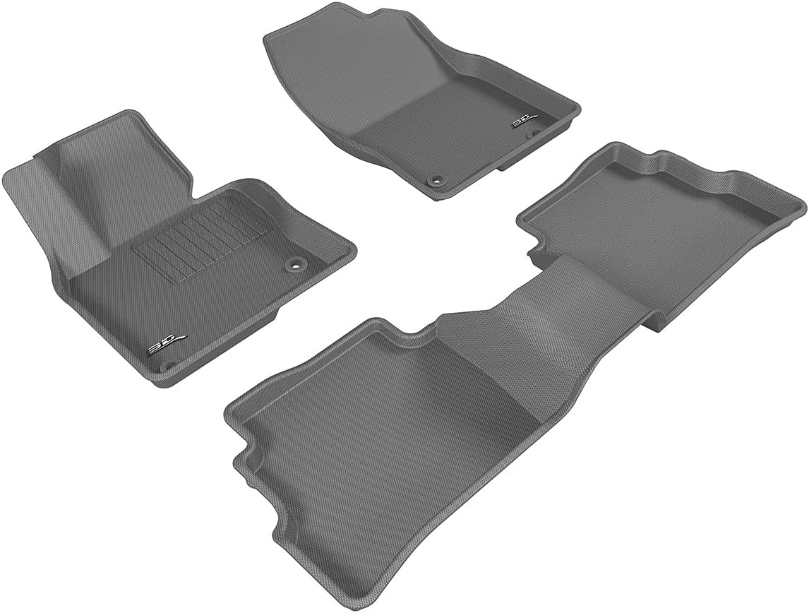 All-Weather Floor Mats Car Floor Liners 1st & 2nd Row Black C7576