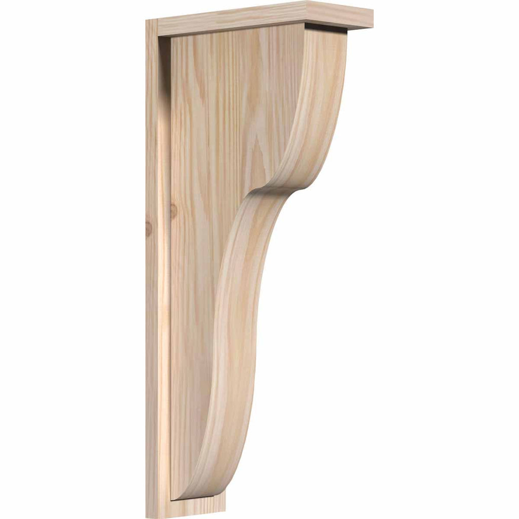 Carmel Smooth Corbel with Backplate, Douglas Fir S360