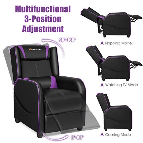 PU Leather Recliner Chair with Footrest S6266
