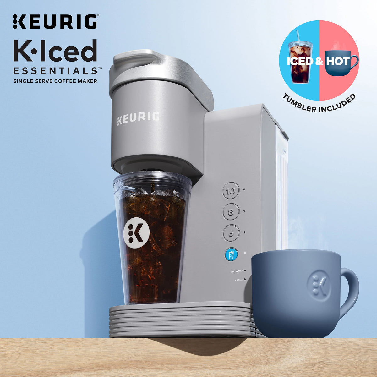 Gray Single-Serve K-Cup Pod Coffee Maker L267