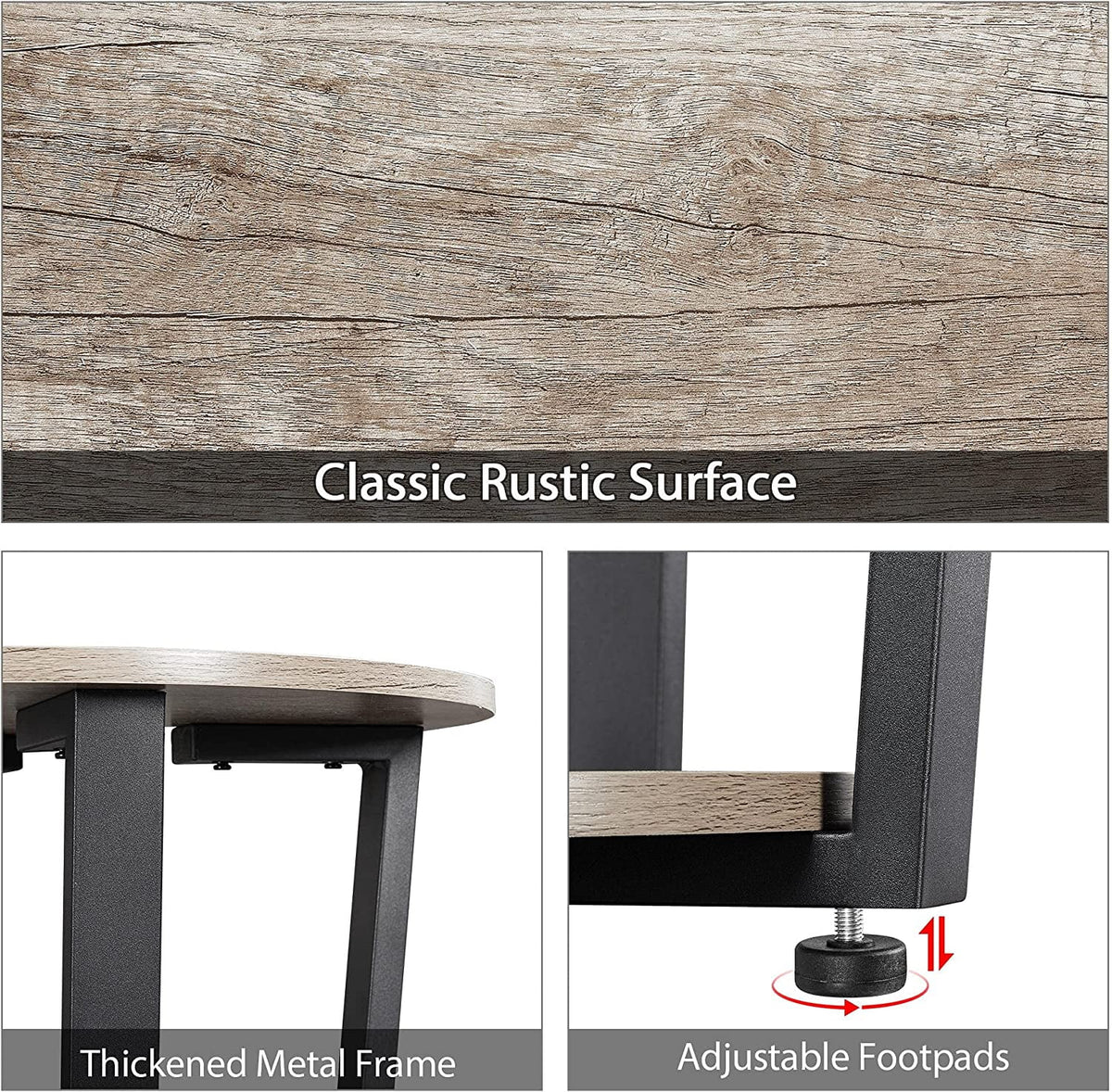 Round 2 Tier Side Table with Storage J252126
